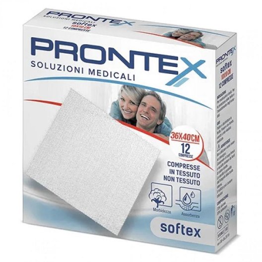 Garze Sterili Prontex Softex - 12 garze 36x40 cm in tessuto non tessuto