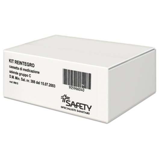 Kit reintegro cassetta di pronto soccorso allegato 1gruppo C - fino a 3 dipendenti Kit reintegro cassetta di pronto soccorso allegato 1gruppo C - fino a 3 dipendenti