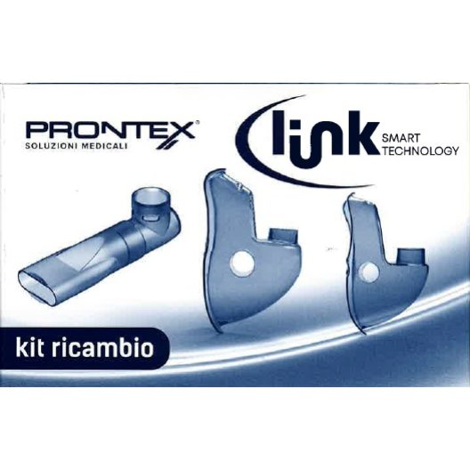 Kit maschere per aerosol portatile Prontex Link - Maschera adulti/bambini e boccaglio