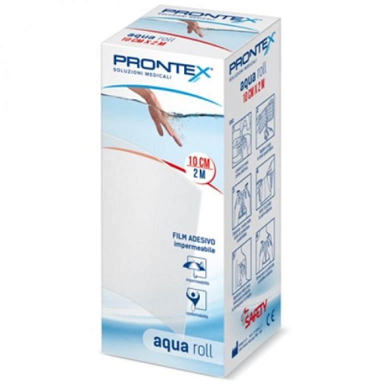 Prontex Aqua Roll - Film trasparente impermeabile per la protezione delle ferite - 2 mt x 10 cm