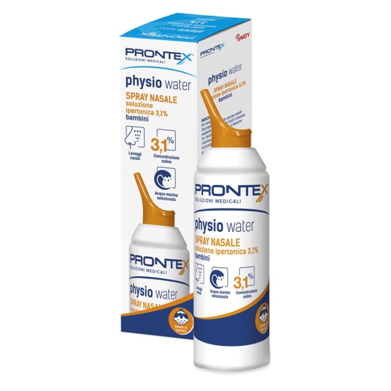 Spray Nasale soluzione Ipertonica 3,1% Bambini - 100 ml - Prontex Physio-Water