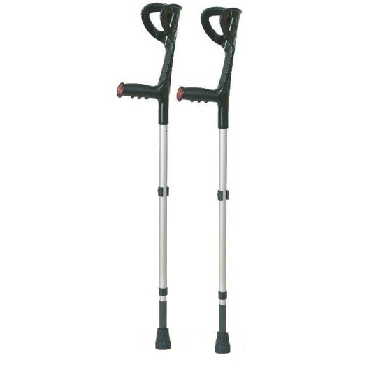 Stampelle in lega leggera - con ammortizzatore - 1 paio Stampelle in lega leggera - con ammortizzatore - 1 paio