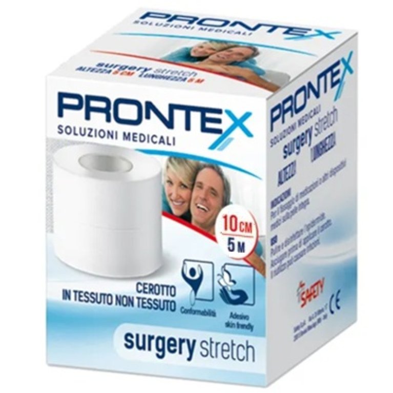 Prontex Cerotto Surgery Stretch - 5 mt x 10 cm - Ipoallergenico Prontex Cerotto Surgery Stretch - 5 mt x 10 cm - Ipoallergenico