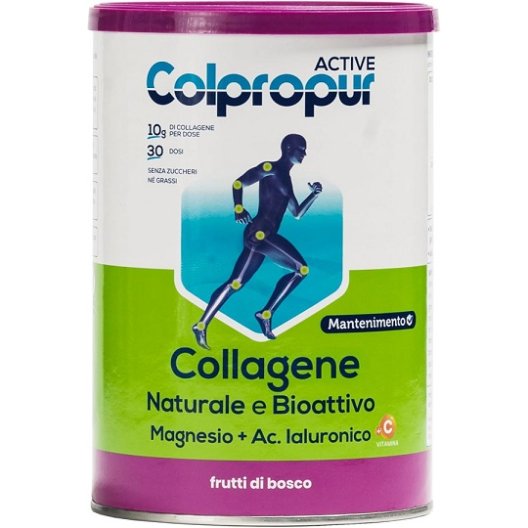 Colpropur Active Collagene - Frutti di Bosco - integratore per il supporto muscolare e articolare - polvere 345 grammi