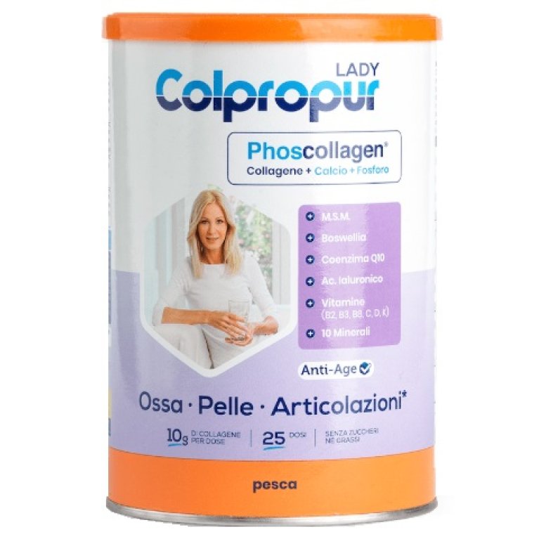 Colpropur Lady Collagene polvere - per ossa, pelle e articolazioni - 340 grammi