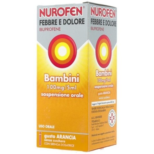 Nurofen Febbre e Dolore Bambini Arancia 100mg/5ml - 150ml