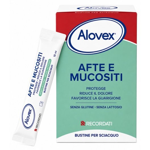 Alovex Afte e Mucositi | 20 Bustine Gel Orale Protettivo