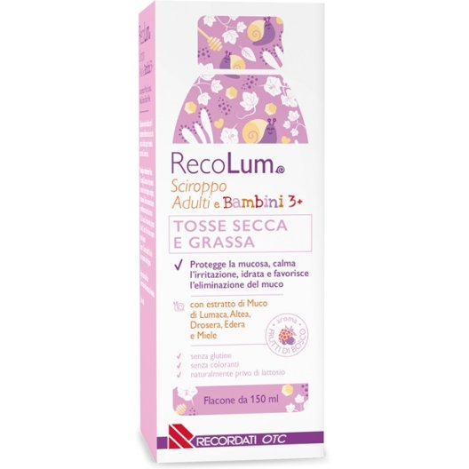 Recolum Sciroppo di lumaca Adulti-Bambini 3+ - 150 ml