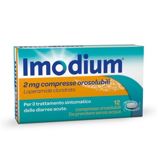 Imodium 2mg 12 Compresse Orosolubili | Trattamento Diarrea Acuta