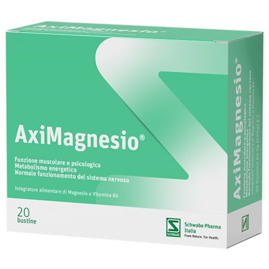 Aximagnesio bustine - integratore con 8 diverse fonti di magnesio - 20 bustine