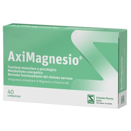 Aximagnesio compresse - integratore con 8 diverse fonti di magnesio - 40 compresse