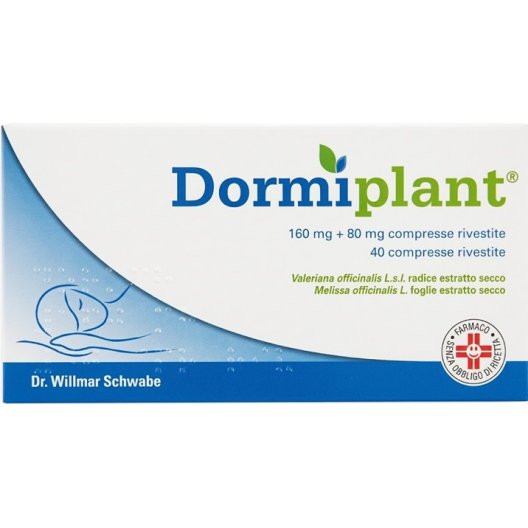 Dormiplant 40 compresse - Farmaco a base di valeriana e melissa per il riposo notturno