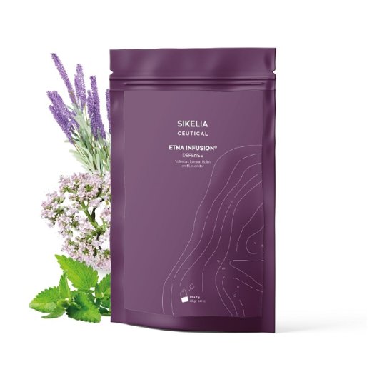 Etna Infusion Defense - tisana con valeriana, melissa e lavanda per il sistema immunitario - 20 bustine