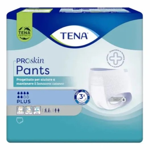 Tena Pants Plus L - 6 gocce - 8 pannoloni a mutandina senza strappo