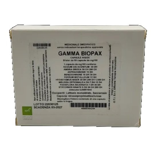Gamma Biopax Oti 60 capsule