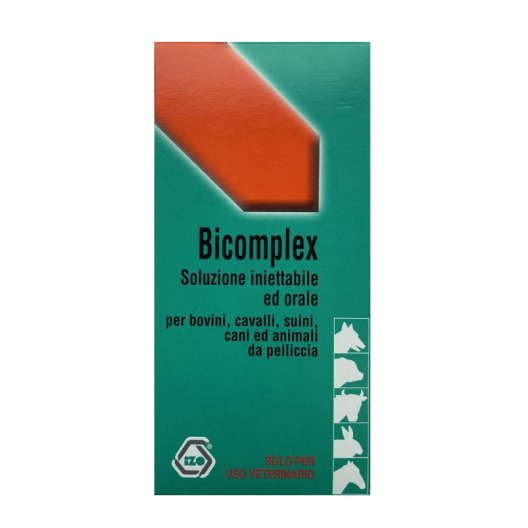 Bicomplex - soluzione iniettabile ed orale per bovini, cavalli, suini, cani ed animali da pelliccia - 250 ml
