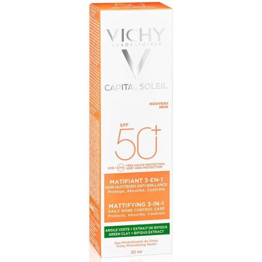 Vichy Capital Soleil protezione solare viso SPF 50+ opacizzante anti-acne - 50 ml