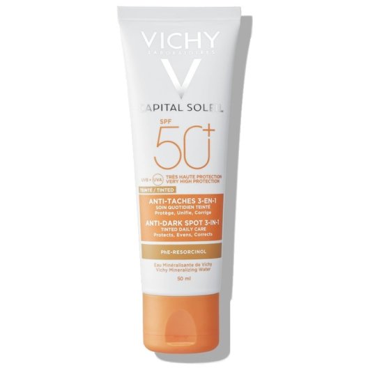 Vichy Capital Soleil - Crema viso anti-macchie SPF 50+ colorata - 50 ml