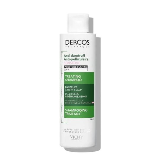 Dercos shampoo anti-forfora sensitive per cuoio capelluto sensibile 200 ml