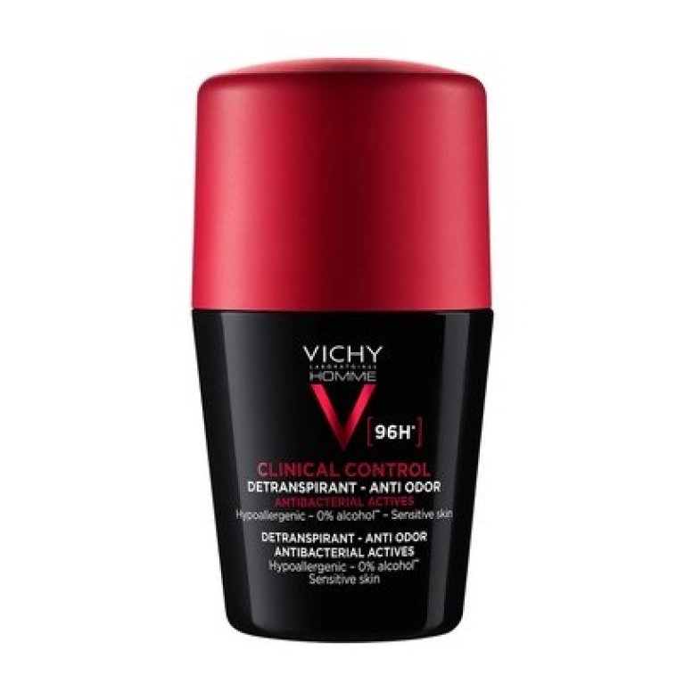 Vichy Deodorante Roll-on Clinical Control Uomo 96H - antibatterico anti-odore - 50 ml