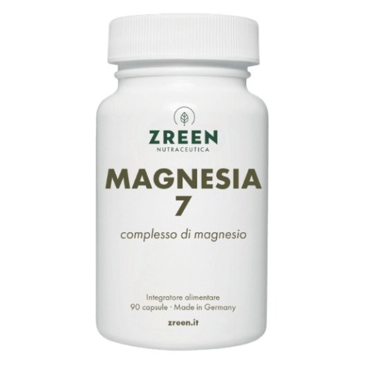 Zreen Magnesia 7 - integratore con 8 fonti di Magnesio - 90 capsule