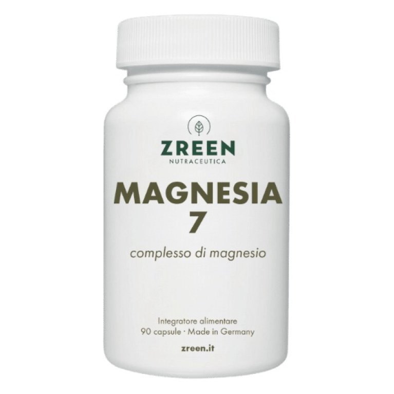 Zreen Magnesia 7 - integratore con 8 fonti di Magnesio - 90 capsule