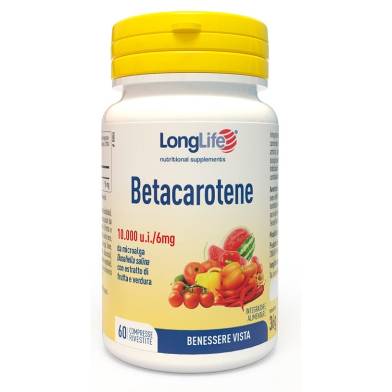 Longlife Betacarotene 10.000 u.i /6 mg - 60 compresse rivestite