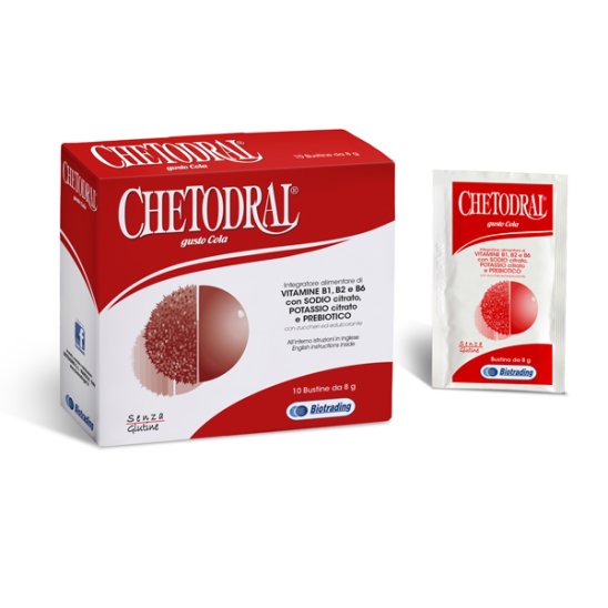 Chetodral integratore con zuccheri e vitamine - 10 buste