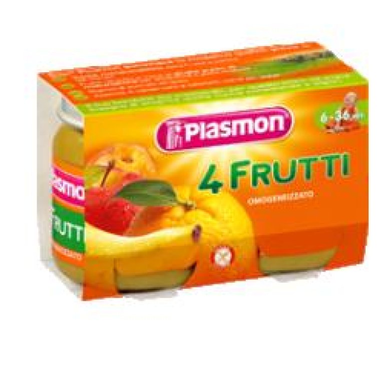 PLASMON OMOG 4 FRUT 2X104G