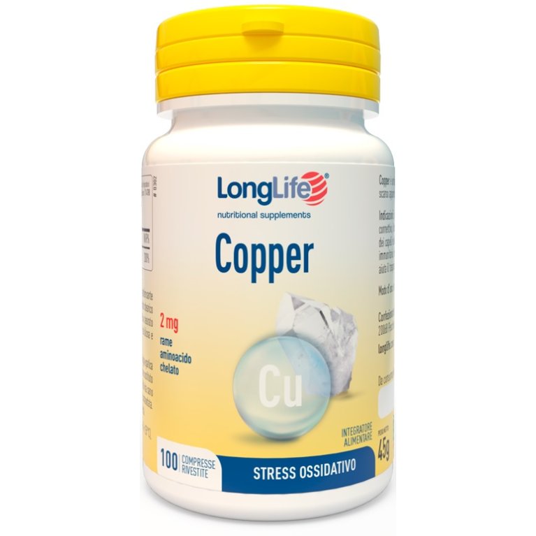 LONGLIFE COPPER 2MG 100CPR