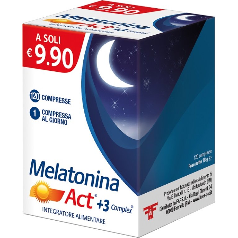 MELATONINA ACT 1MG+3COMP120CPR