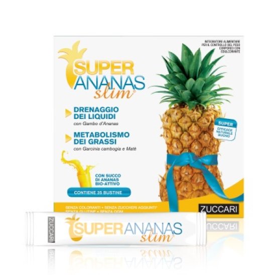 Super ananas slim per il controllo del peso corporeo 25 bustine