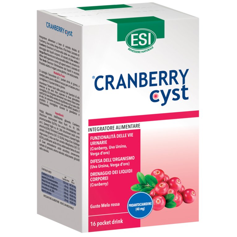 ESI CRANBERRY CYST 16POCK DRIN