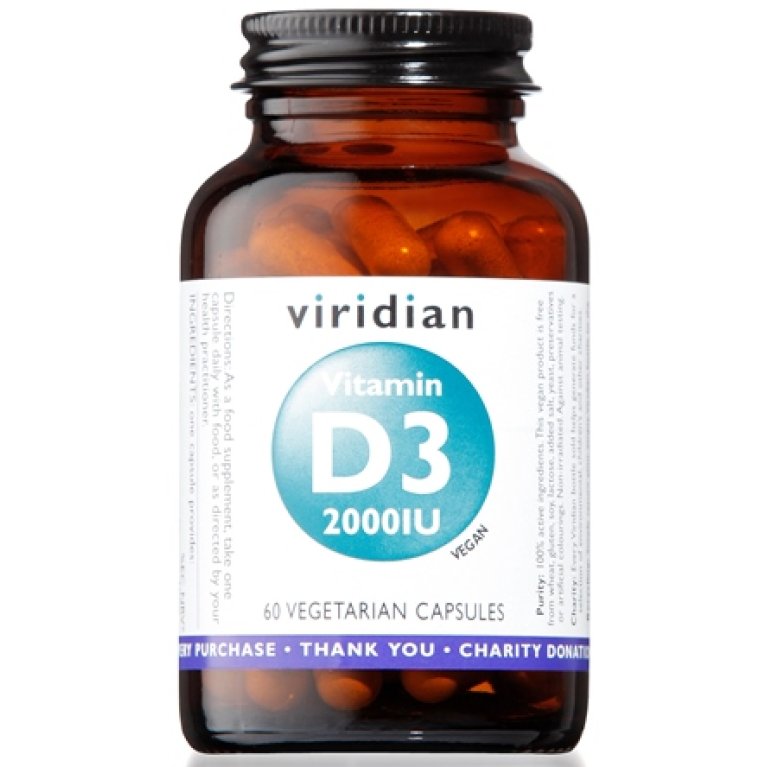 VIRIDIAN VITAMIN D3 2000IU 60C