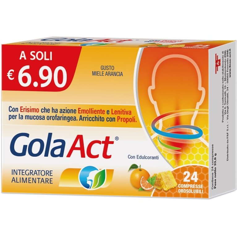 GOLA ACT MIELE ARANCIA 24CPR F