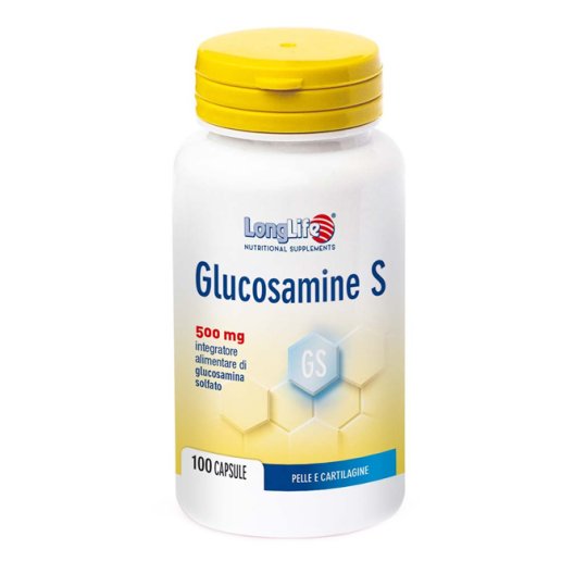 Longlife Glucosamine S - glucosamina solfato 500 mg - 100 capsule