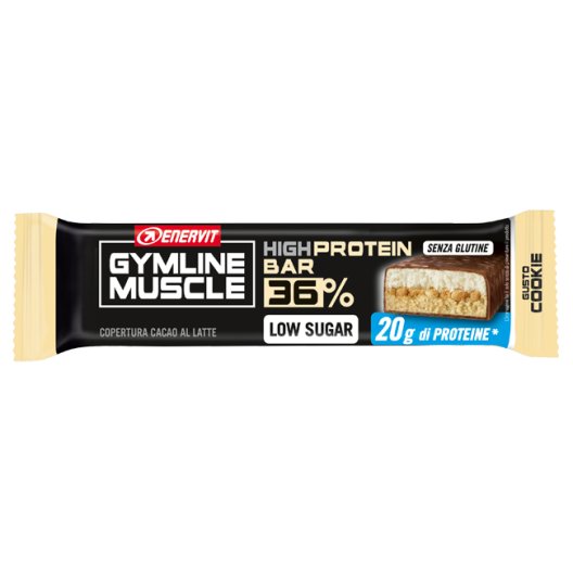 Gymline barretta proteica low sugar 20 grammi di proteine gusto cookie 55 g