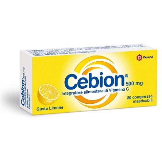 Cebion masticabile Limone - integratore di Vitamina C - 20 compresse masticabili