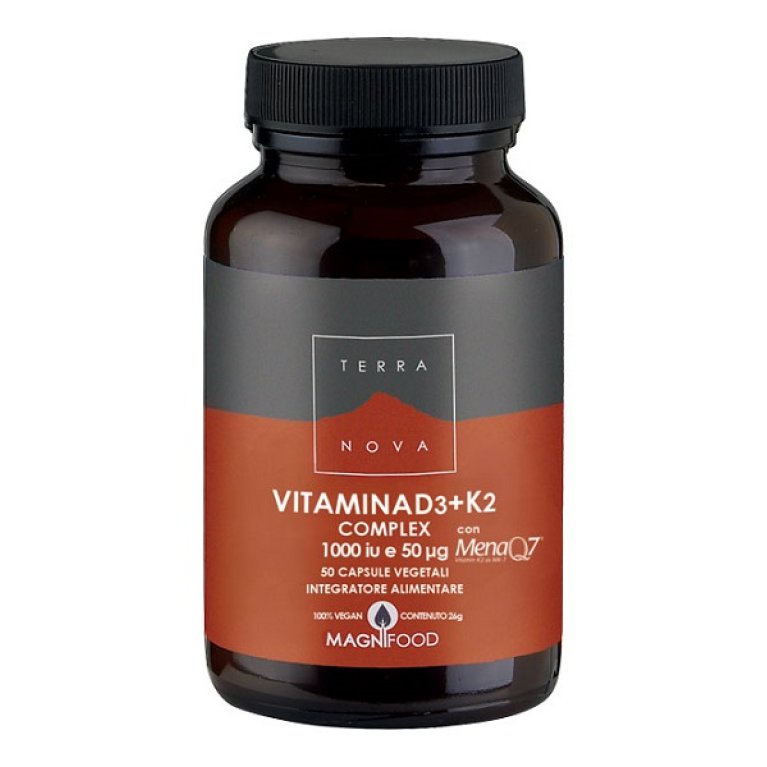 TERRANOVA VITAMINA D3+K2 50CPS