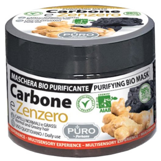 PURO BIO MASCHERA CARB-ZE250ML