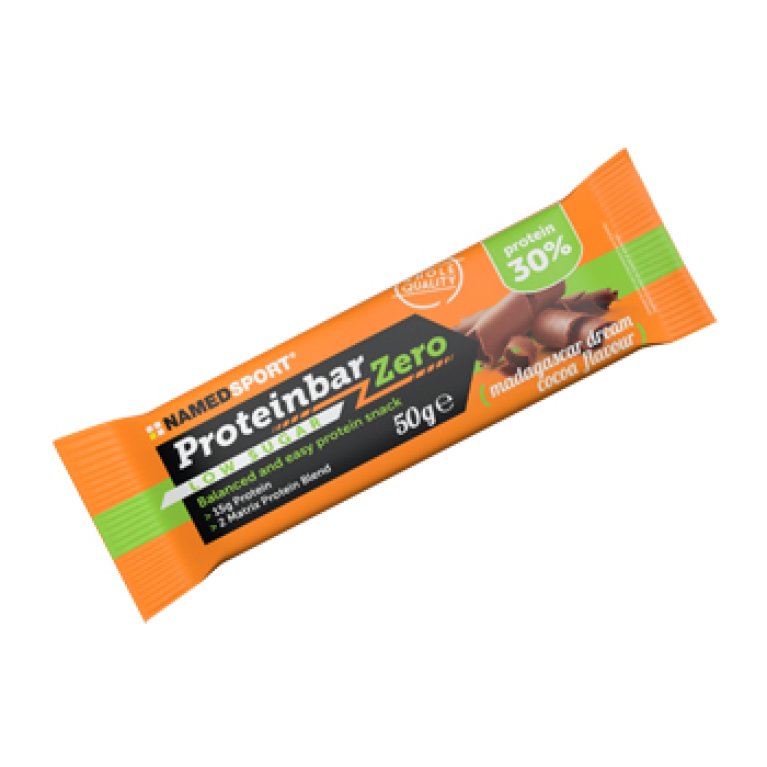 Proteinbar Zero cacao madagascar dream barretta proteica pochissimi zuccheri 50 g