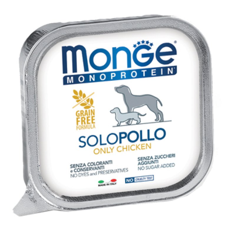 MONGE DOG SOLO POLLO 150GR