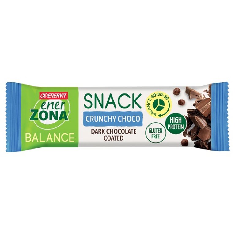 Enerzona snack balance crunchy choco 40-30-30 barretta 1 blocco 33 grammi