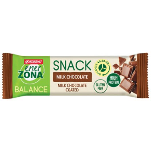 Enerzona snack balance cioccolato al latte 40-30-30 barretta 1 blocco 33 grammi