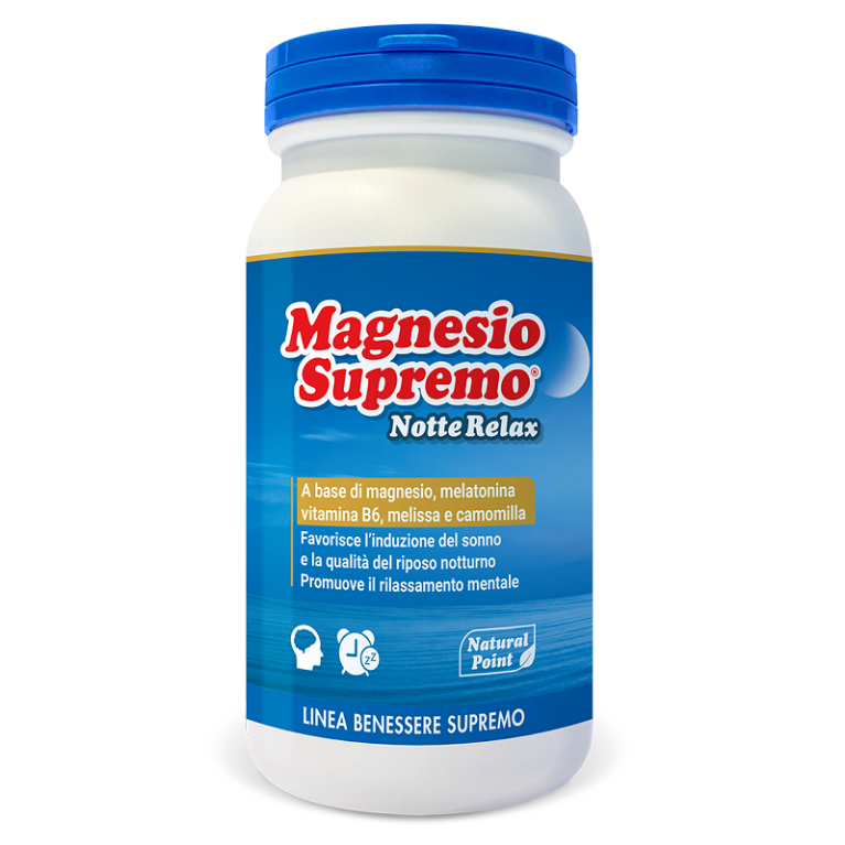 Magnesio Supremo Notte Relax - con melatonina - Polvere 150 grammi