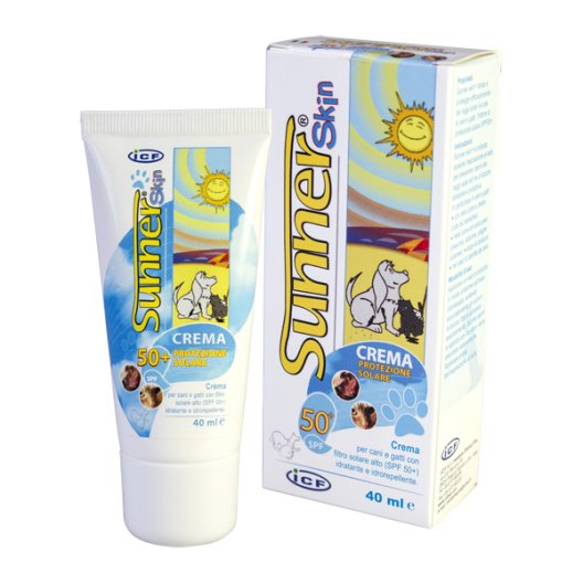 Sunner skin crema solare per cani e gatti protezione 50+ 40 ml