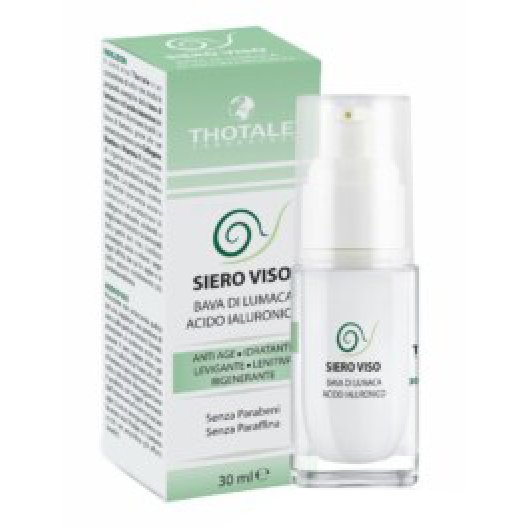 Siero viso alla bava di lumaca e acido ialuronico - Thotale - 30 ml