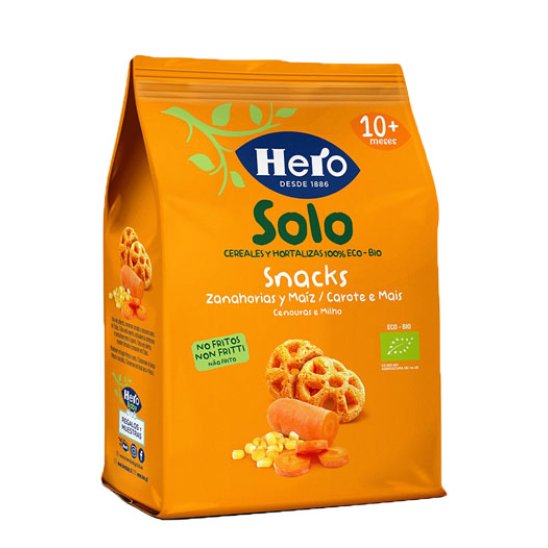 Hero Solo Snack Carota e Mais Biologici - 40 grammi
