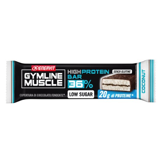 Gymline barretta proteica low sugar 20 grammi di proteine gusto cocco 55 g