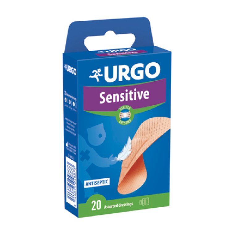 URGO SENSITIVE STR CER ASS 20P